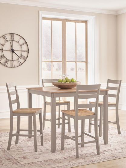 Stuart Furniture Outlet - Ashley Furniture - Harperfeld Dining Room - DRM Counter Table Set (5/CN) - PCD403-223