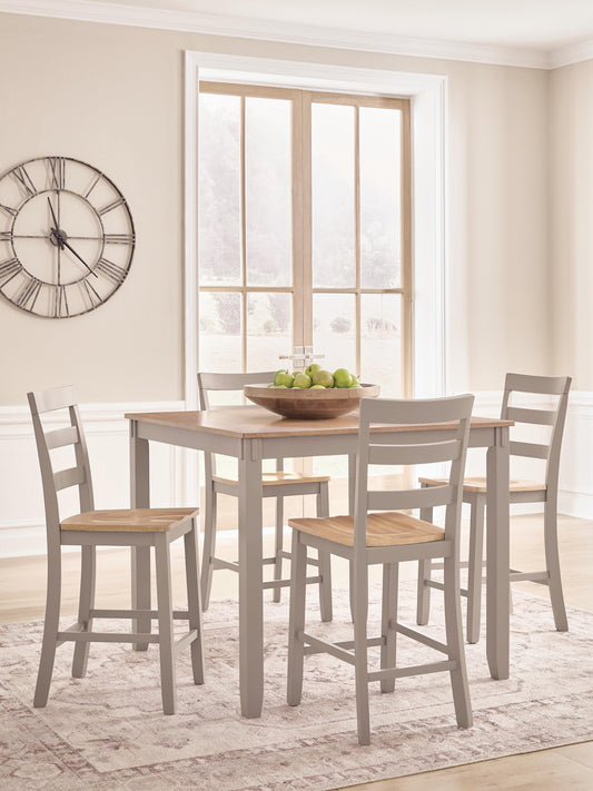 Stuart Furniture Outlet - Ashley Furniture - Harperfeld Dining Room - DRM Counter Table Set (5/CN) - PCD403-223
