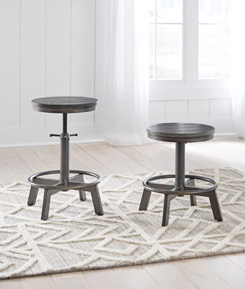 Stuart Furniture Outlet - Ashley Furniture - Torjin Dining Room - Counter Height Stool (Set of 2) / Gray - D440-324X2