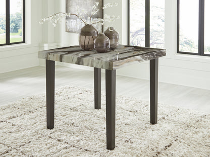 Stuart Furniture Outlet - Ashley Furniture - Jeshina Counter Height Dining Table - Square DRM Counter Table / Dark Brown/Beige - PCD581-13