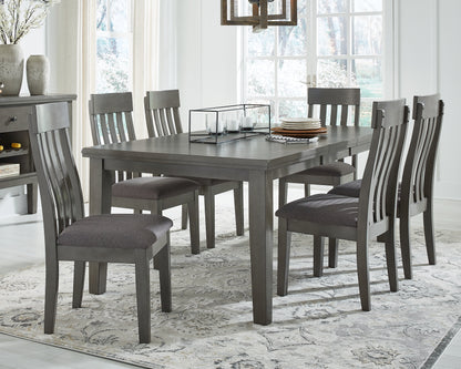 Stuart Furniture Outlet - Ashley Furniture - Hallanden Dining Room - RECT DRM Butterfly EXT Table / Gray - D589-35