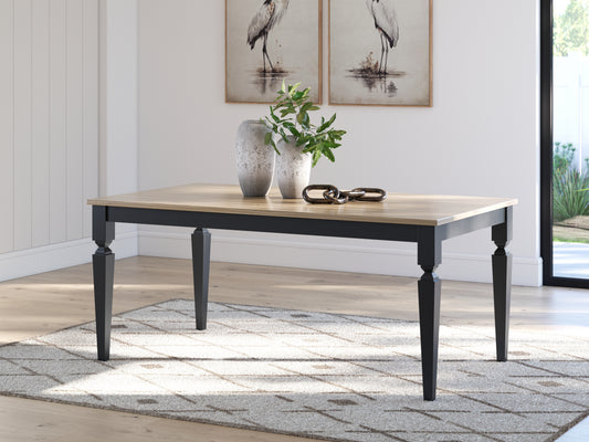 Stuart Furniture Outlet - Ashley Furniture - Brenkerton Dining Table - Rectangular Dining Room Table / Grayish Brown/Black - PCD591-25