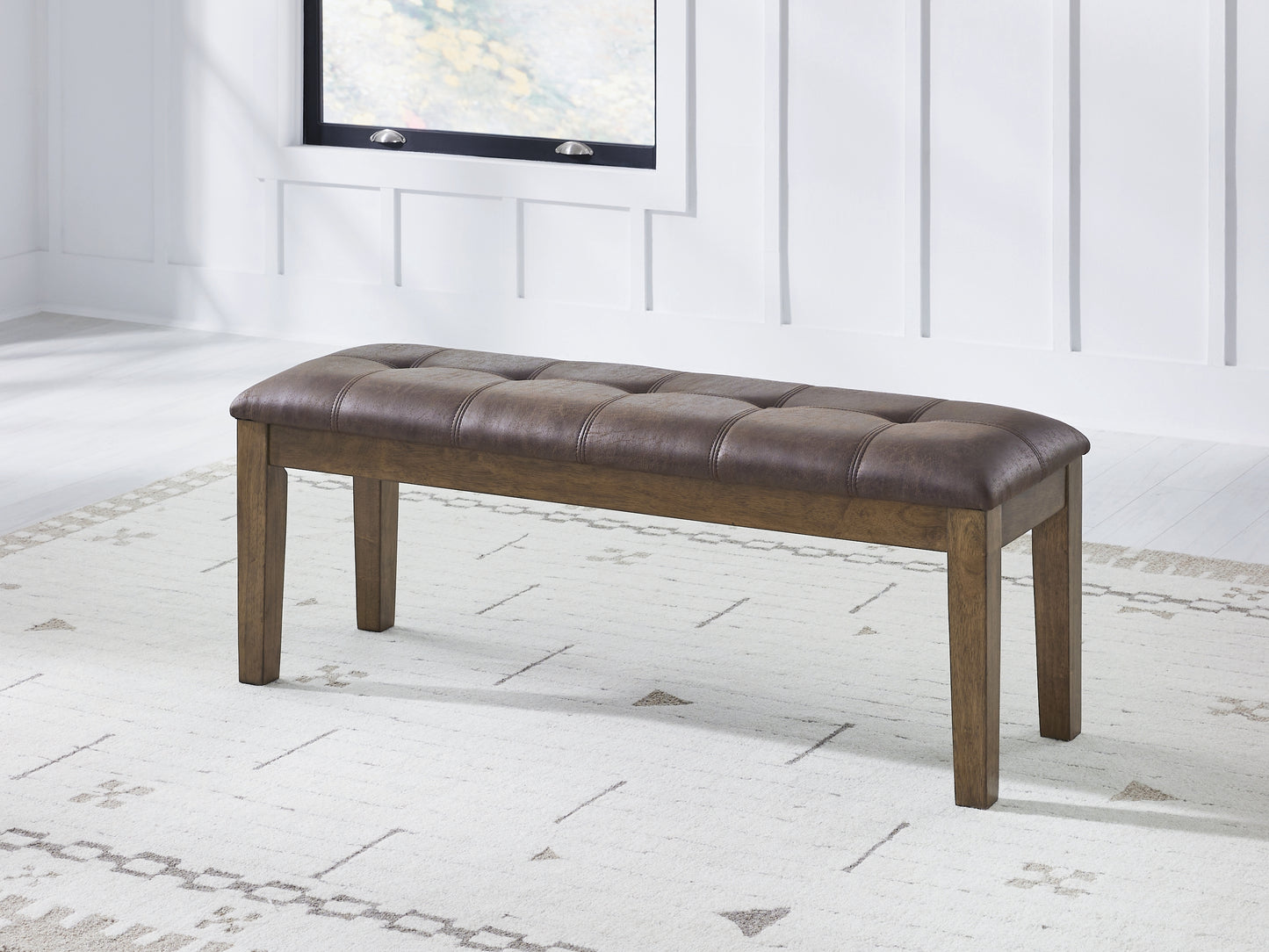 Stuart Furniture Outlet - Ashley Furniture - Urbinforte Dining Room - Large UPH Dining Room Bench / Light Brown - PCD592-00