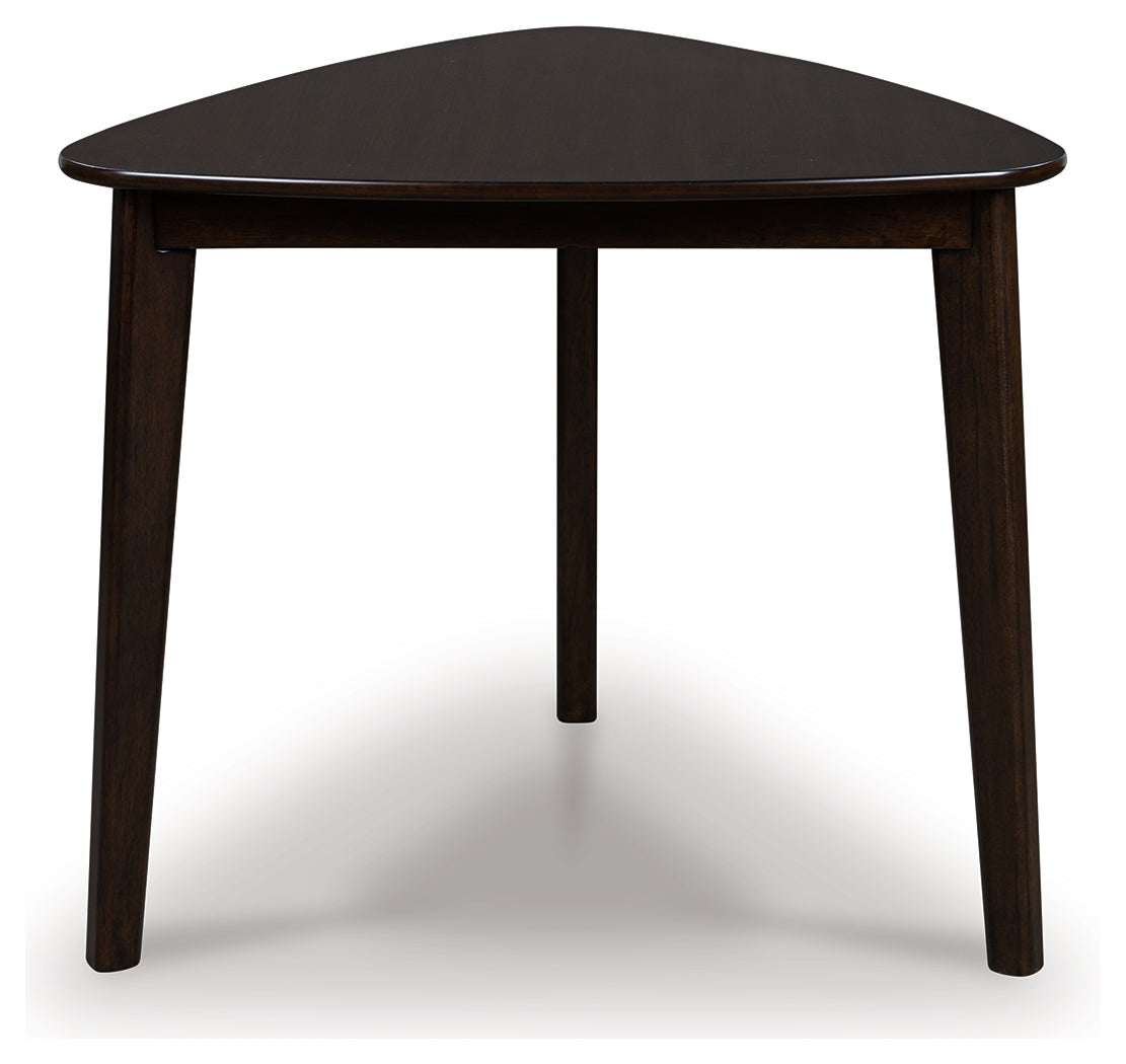 Stuart Furniture Outlet - Ashley Furniture - Mallenette Dining Table - Triangle Dining Room Table / Merlot - PCD607-16