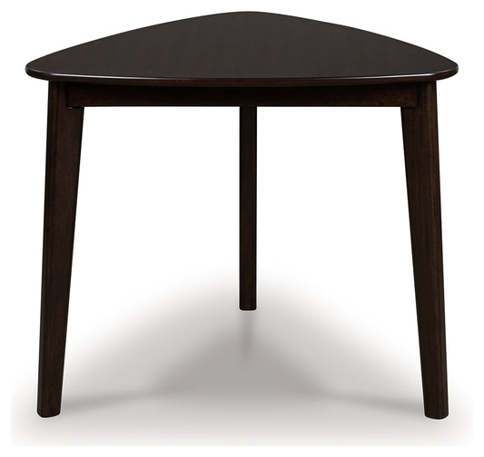 Stuart Furniture Outlet - Ashley Furniture - Mallenette Dining Table - Triangle Dining Room Table / Merlot - PCD607-16