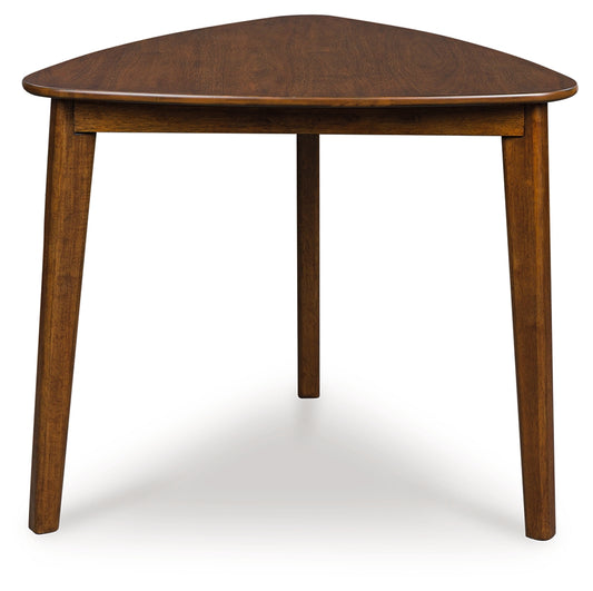 Stuart Furniture Outlet - Ashley Furniture - Tameride Dining Table - Triangle Dining Room Table / Brown - PCD609-16