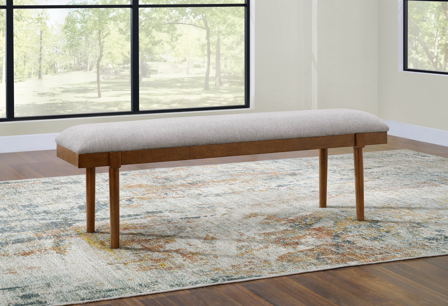 Stuart Furniture Outlet - Ashley Furniture - Lyncott Dining Room - Large UPH Dining Room Bench / Gray/Brown - D615-00
