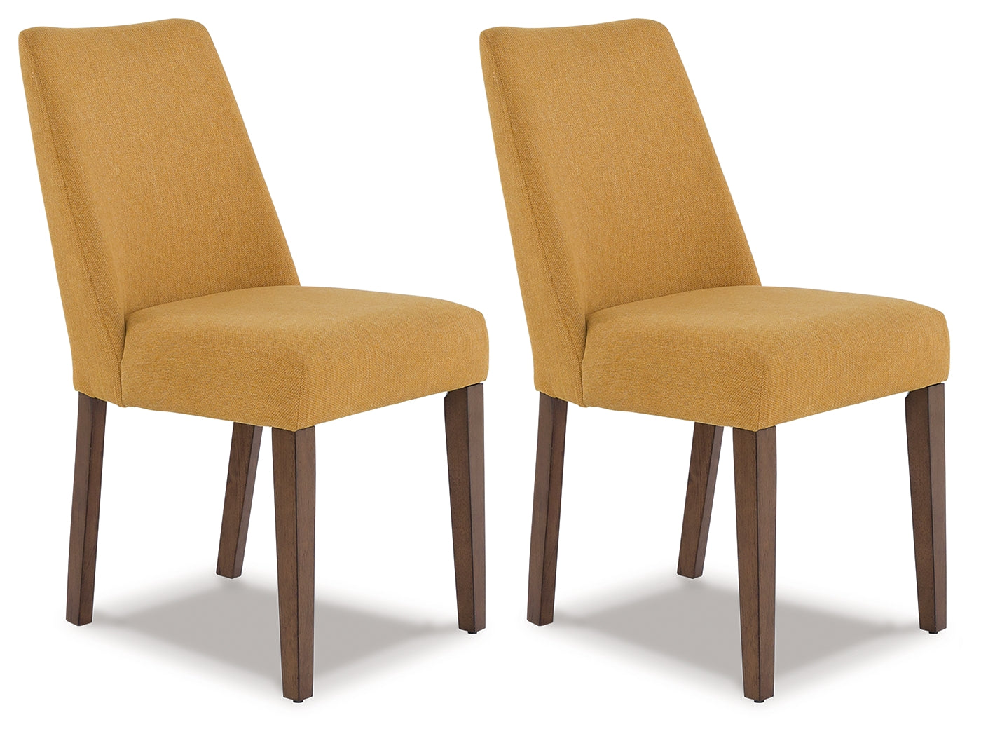 Stuart Furniture Outlet - Ashley Furniture - Lyncott Dining Room - Dining Chair (Set of 2) / Mustard/Brown - D615-04X2