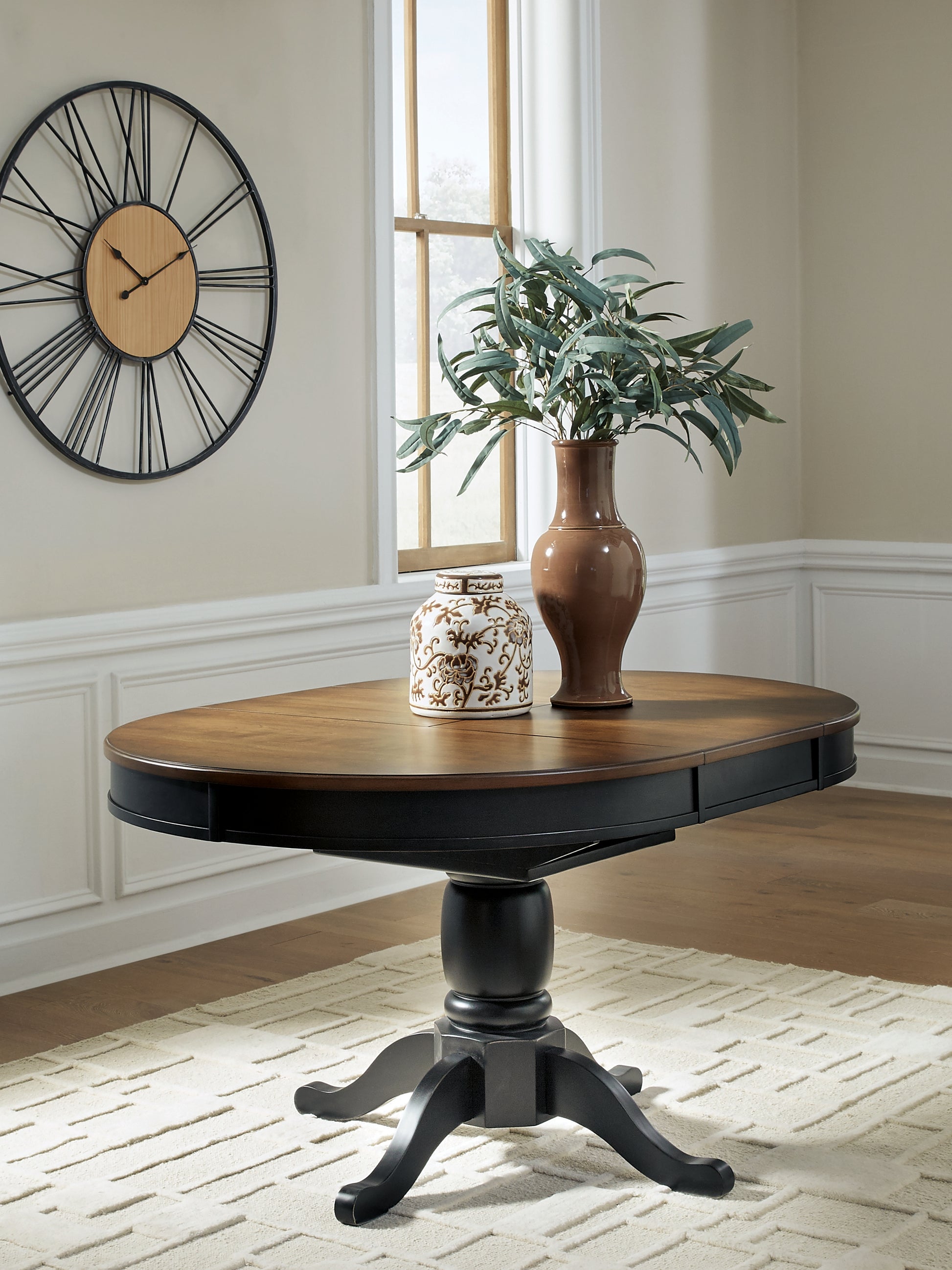 Stuart Furniture Outlet - Ashley Furniture - Clorazi Dining Room - Oval DRM Butterfly EXT Table - PCD619-48