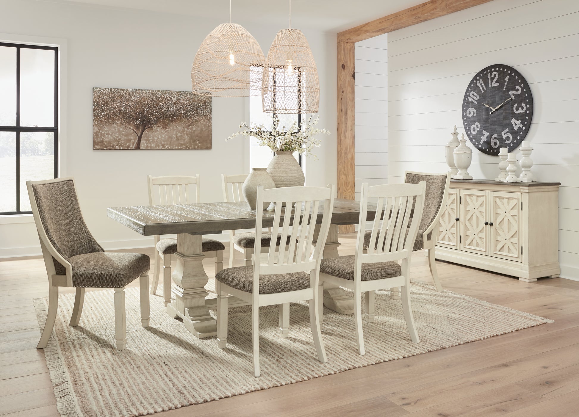 Stuart Furniture Outlet - Ashley Furniture - Bolanburg Dining Room - Extension Dining Table / Antique White - D647D17