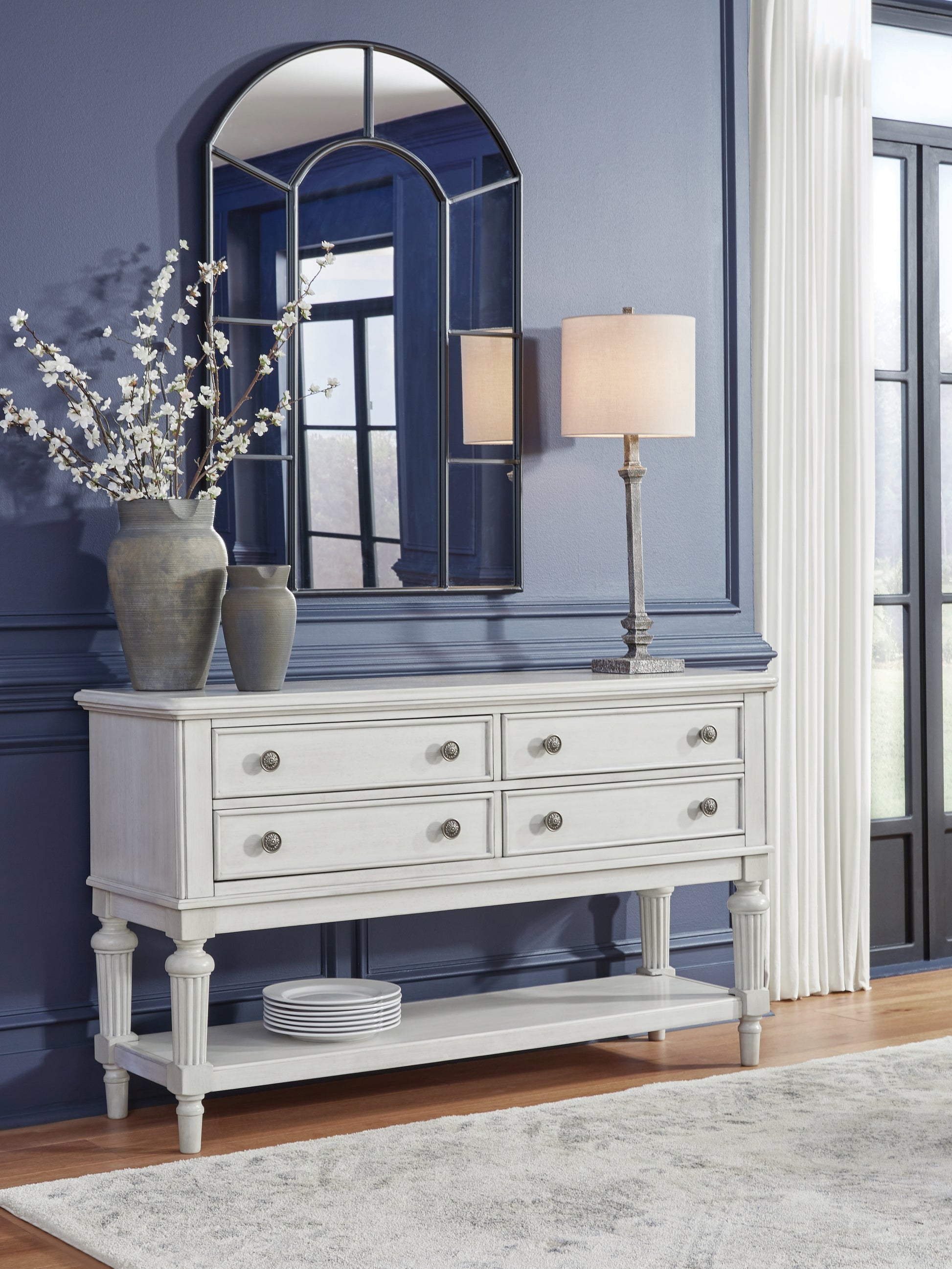 Stuart Furniture Outlet - Ashley Furniture - Montelaine Dining Room - Dining Room Server / Antique White - D795-60