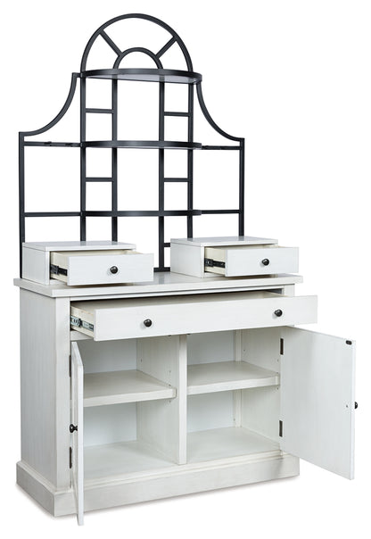 Stuart Furniture Outlet - Ashley Furniture - Greddinton Baker's Rack - Baker's Rack / White - PCD824D1