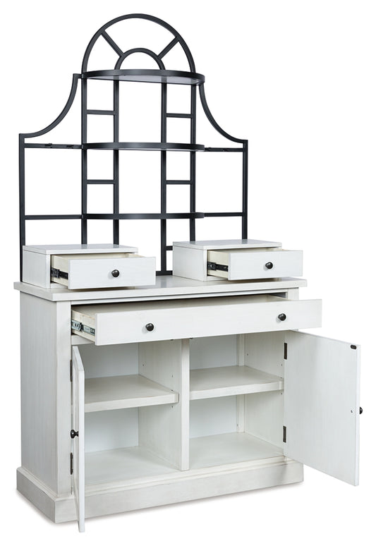 Stuart Furniture Outlet - Ashley Furniture - Greddinton Baker's Rack - Baker's Rack / White - PCD824D1