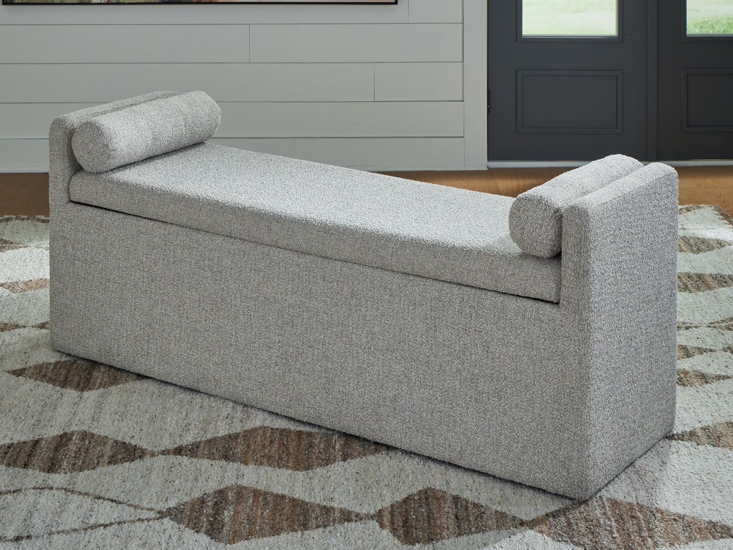 Stuart Furniture Outlet - Ashley Furniture - Galliden Dining Room - Large UPH Dining Room Bench / Beige - D841-00