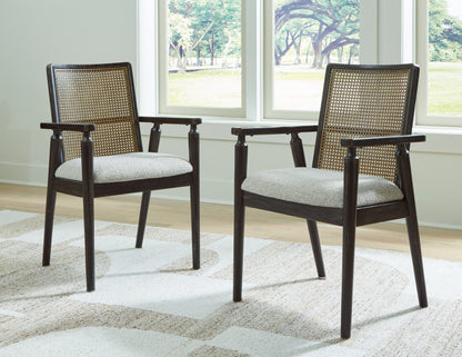 Stuart Furniture Outlet - Ashley Furniture - Galliden Dining Room - Dining Chair (Set of 2) / Black/Brown - D841-02AX2