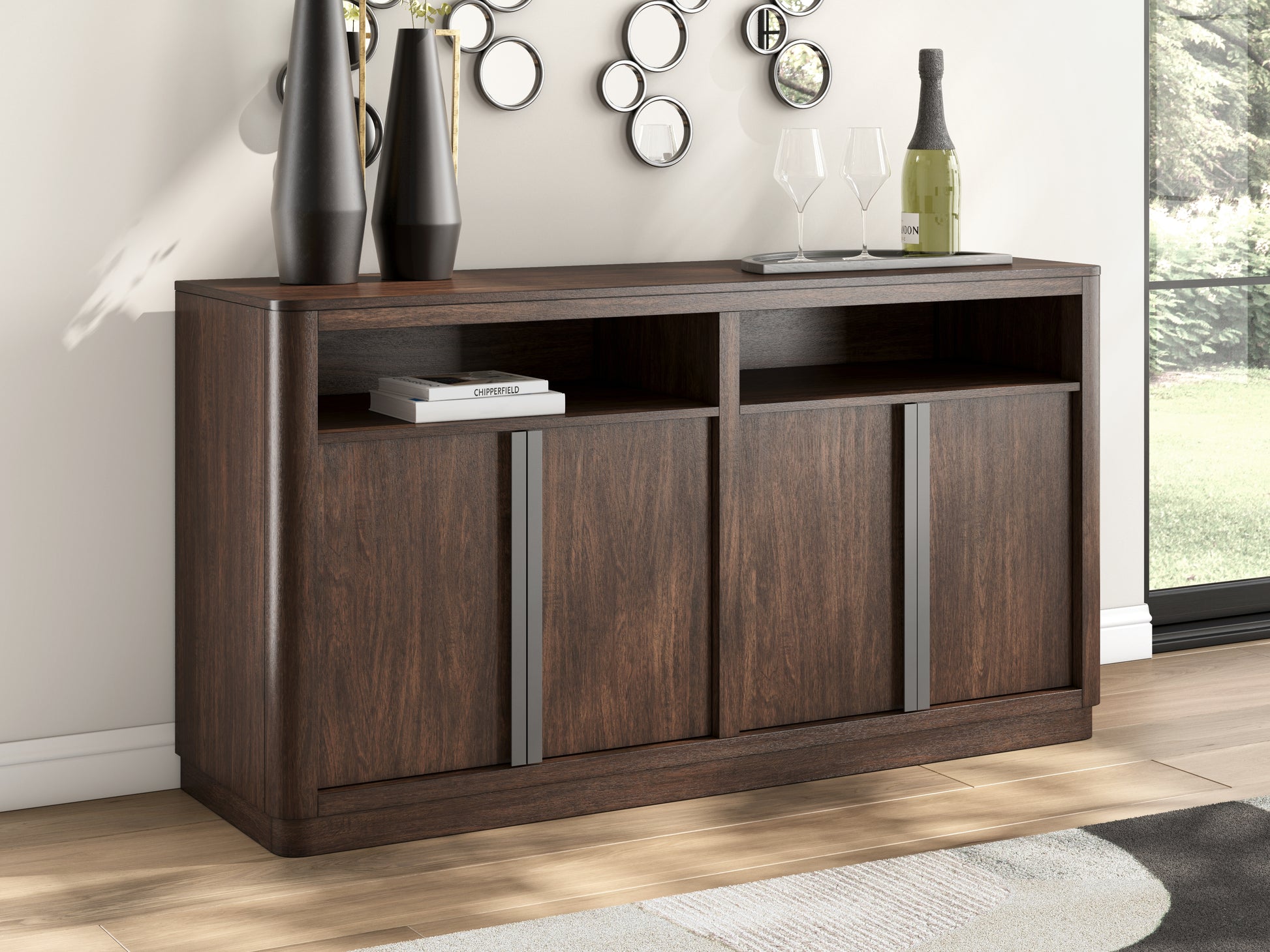 Stuart Furniture Outlet - Ashley Furniture - Dilenno Dining Server - Dining Room Server / Dark Brown - PCD857-60