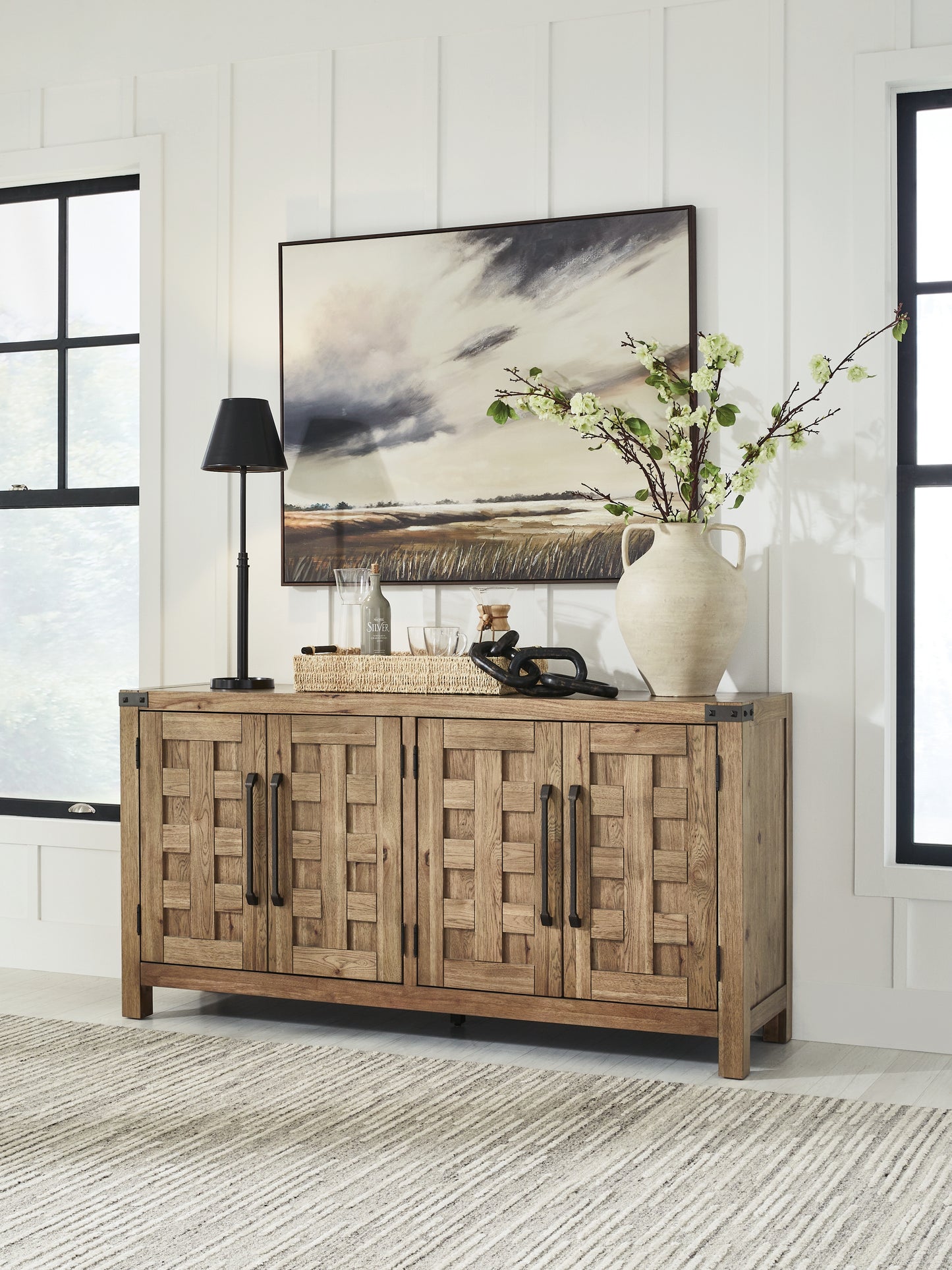 Stuart Furniture Outlet - Ashley Furniture - Ridgester Dining Room - Dining Room Server / Light Brown - D858-60