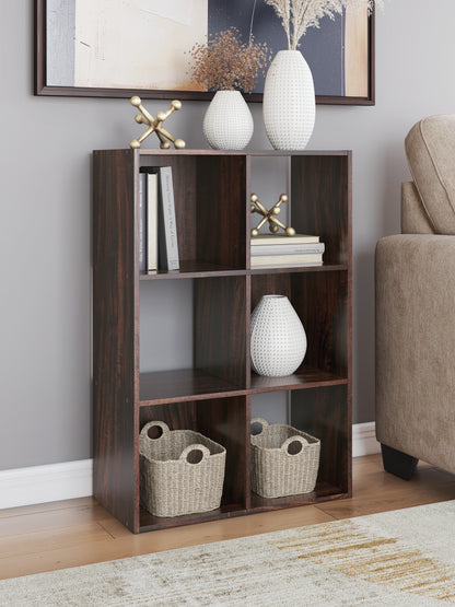 Stuart Furniture Outlet - Ashley Furniture - Glosmount Six Cube Organizer - Six Cube Organizer / Cherry/Light Brown - EA1055-3X2