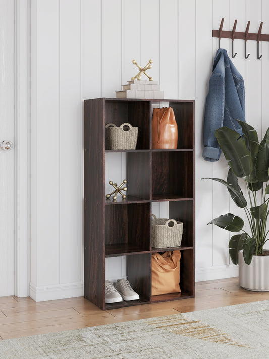 Stuart Furniture Outlet - Ashley Furniture - Glosmount Eight Cube Organizer - Eight Cube Organizer / Cherry/Light Brown - EA1055-4X2