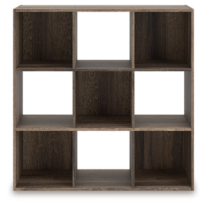 Stuart Furniture Outlet - Ashley Furniture - Shallifer Nine Cube Organizer - Nine Cube Organizer / Brown - EA1104-3X3