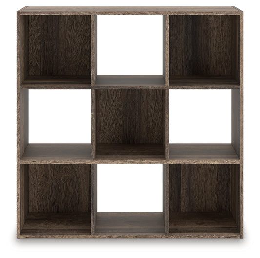 Stuart Furniture Outlet - Ashley Furniture - Shallifer Nine Cube Organizer - Nine Cube Organizer / Brown - EA1104-3X3