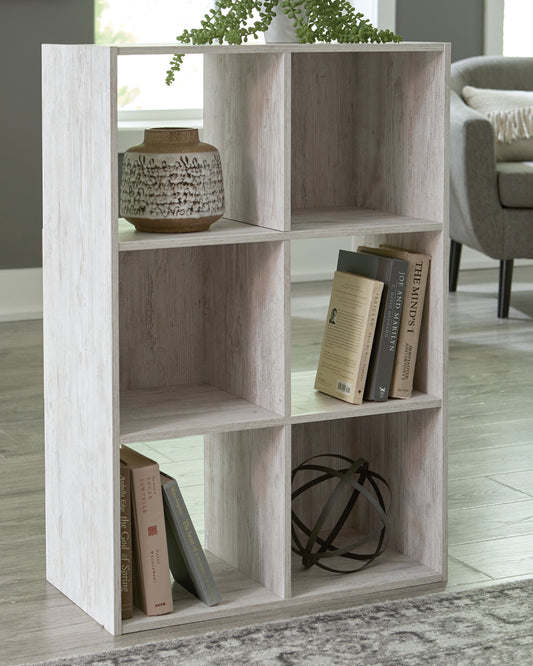 Stuart Furniture Outlet - Ashley Furniture - Paxberry Six Cube Organizer - Six Cube Organizer / Whitewash - EA1811-3X2