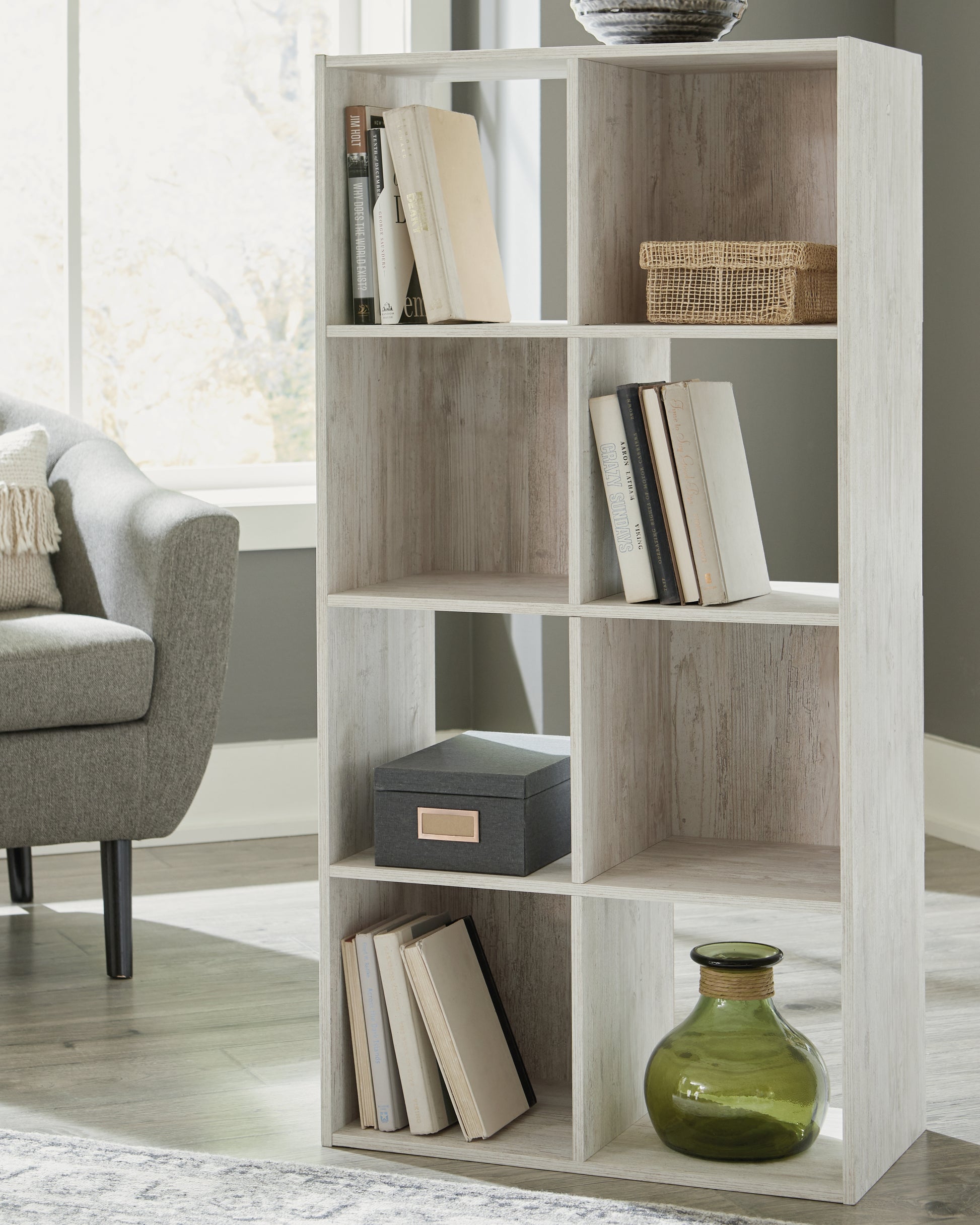 Stuart Furniture Outlet - Ashley Furniture - Paxberry Eight Cube Organizer - Eight Cube Organizer / Whitewash - EA1811-4X2