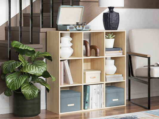 Stuart Furniture Outlet - Ashley Furniture - Piperton Nine Cube Organizer - Nine Cube Organizer / Charcoal - EA5514-3X3