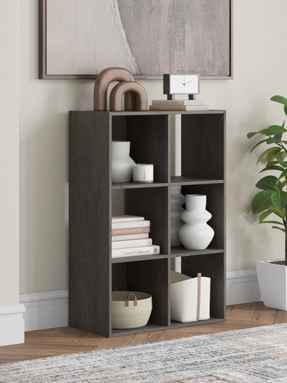 Stuart Furniture Outlet - Ashley Furniture - Piperton Six Cube Organizer - Six Cube Organizer / Charcoal - EA5514-3X2