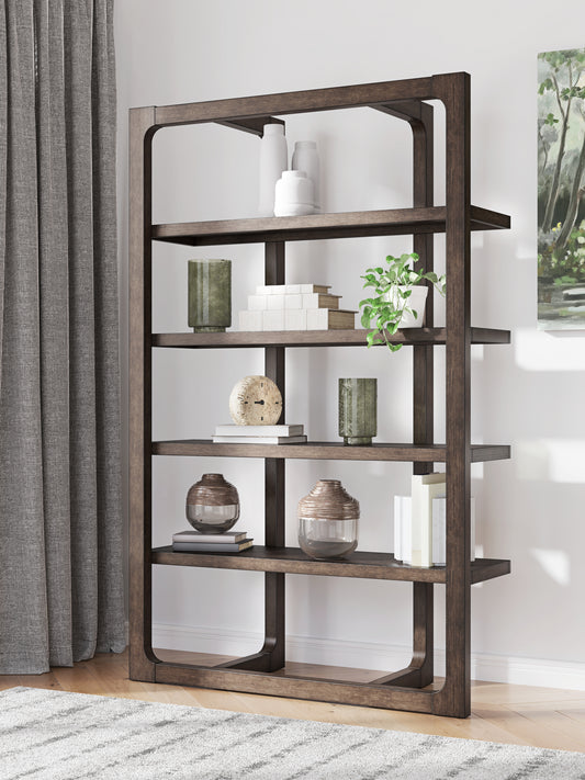 Stuart Furniture Outlet - Ashley Furniture - Breckington Bookcase - Bookcase / Dark Brown - H556-70