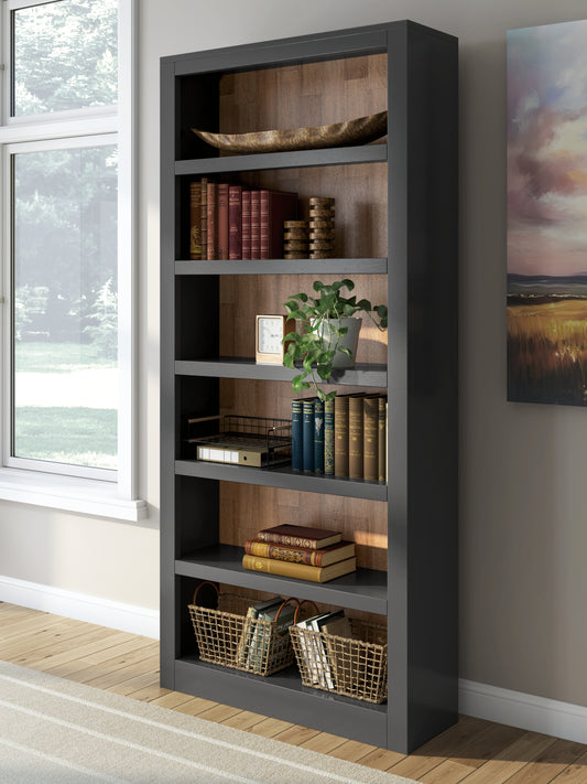 Stuart Furniture Outlet - Ashley Furniture - Wildenauer Bookcase - Bookcase / Brown/Black - H664-70