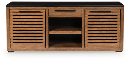 Stuart Furniture Outlet - Ashley Furniture - Kallari Bookcase - Credenza / Warm Brown/Black - H737-60