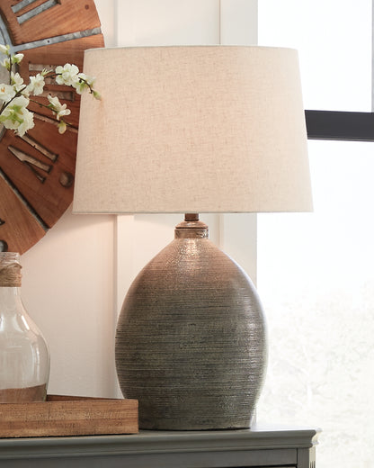 Stuart Furniture Outlet - Ashley Furniture - Joyelle Lighting - Table Lamp (Set of 2) / Gray - L100744X2