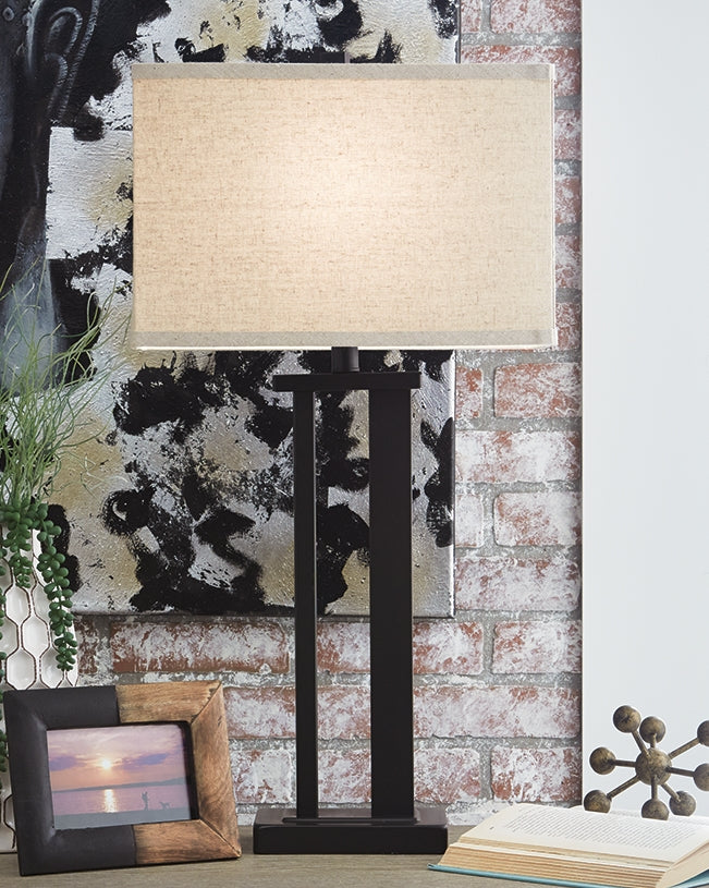 Stuart Furniture Outlet - Ashley Furniture - Aniela Lighting - Metal Table Lamp (Set of 2) / Bronze Finish - L204074