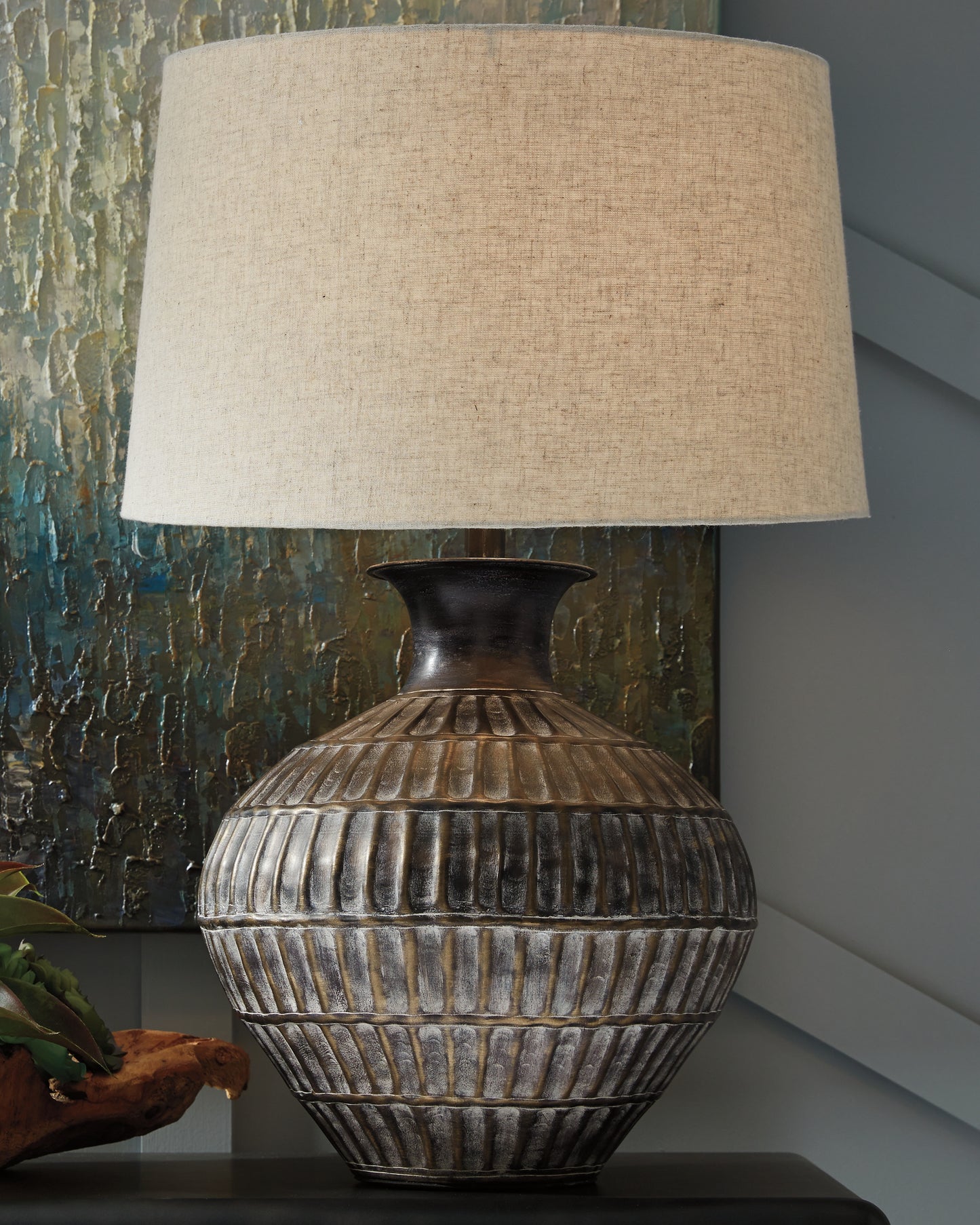 Stuart Furniture Outlet - Ashley Furniture - Magan Lighting - Table Lamp (Set of 2) / Antique Bronze Finish - L207354X2