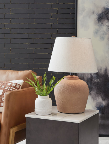 Stuart Furniture Outlet - Ashley Furniture - Scantor Lighting - Table Lamp (Set of 2) / Rust - L207464X2