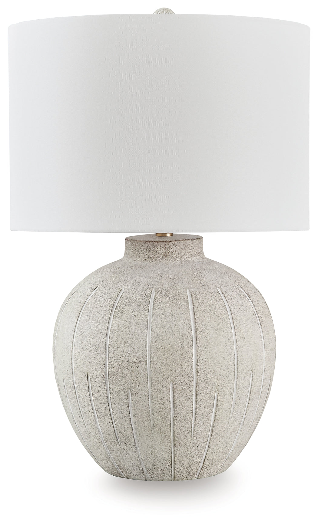 Stuart Furniture Outlet - Ashley Furniture - Calbert Lighting - Poly Table Lamp (1/CN) / Warm Gray - L235824