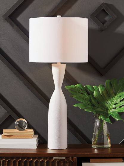 Stuart Furniture Outlet - Ashley Furniture - Davinford Lighting - Poly Table Lamp (1/CN) / White - L236004