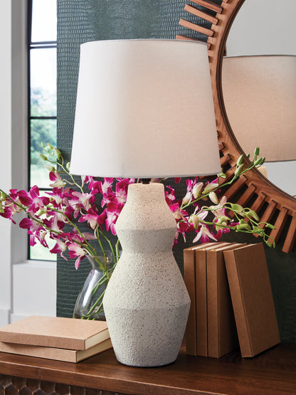 Stuart Furniture Outlet - Ashley Furniture - Dawthorne Lighting - Paper Table Lamp (1/CN) / Cream - L236034