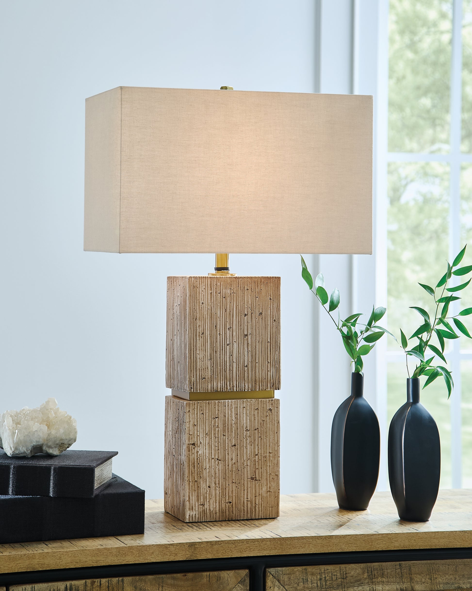 Stuart Furniture Outlet - Ashley Furniture - Laddner Lighting - Poly Table Lamp (1/CN) - L236054