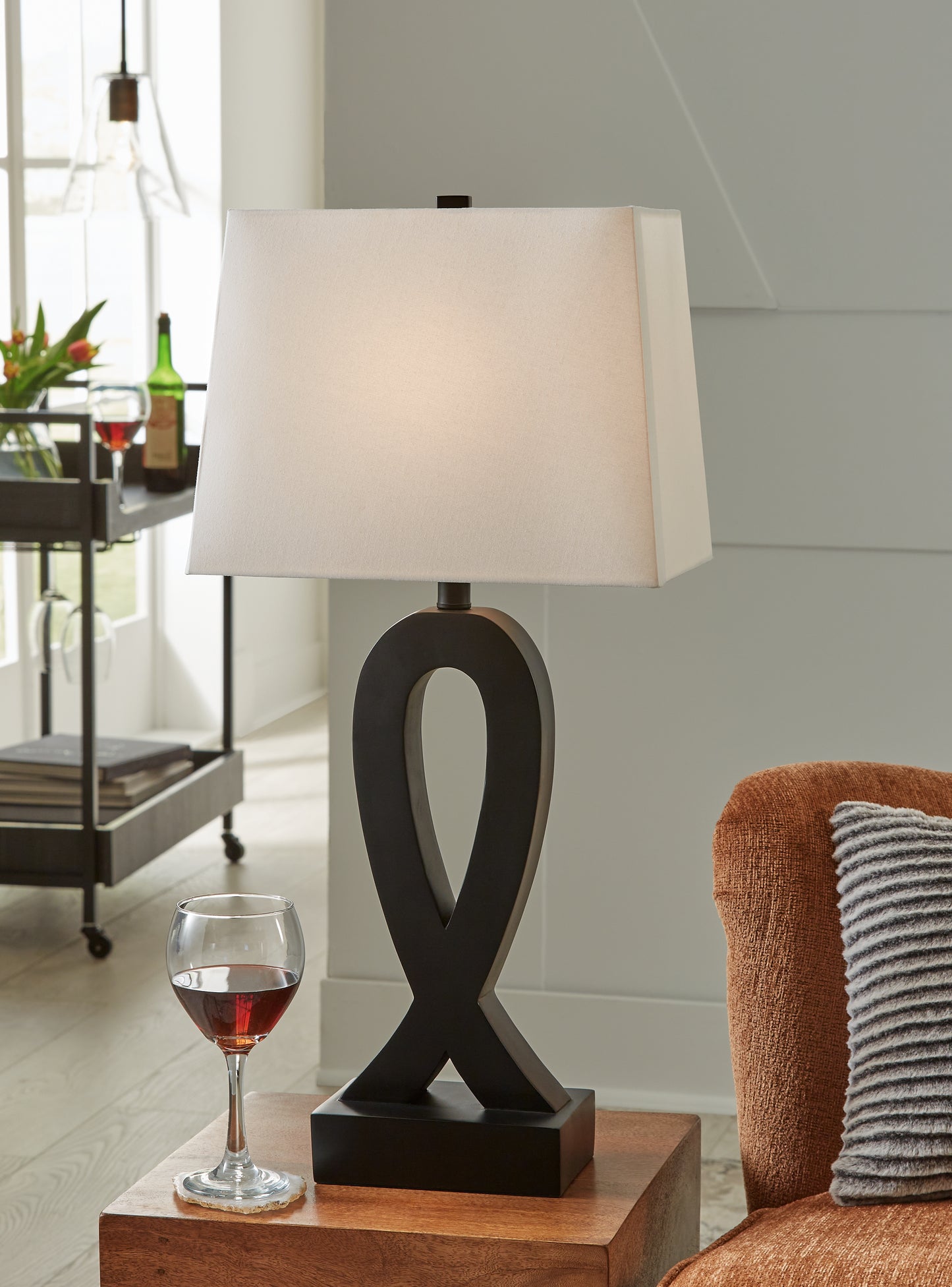 Stuart Furniture Outlet - Ashley Furniture - Markellton Lighting - Poly Table Lamp (Set of 2) / Black - L243344