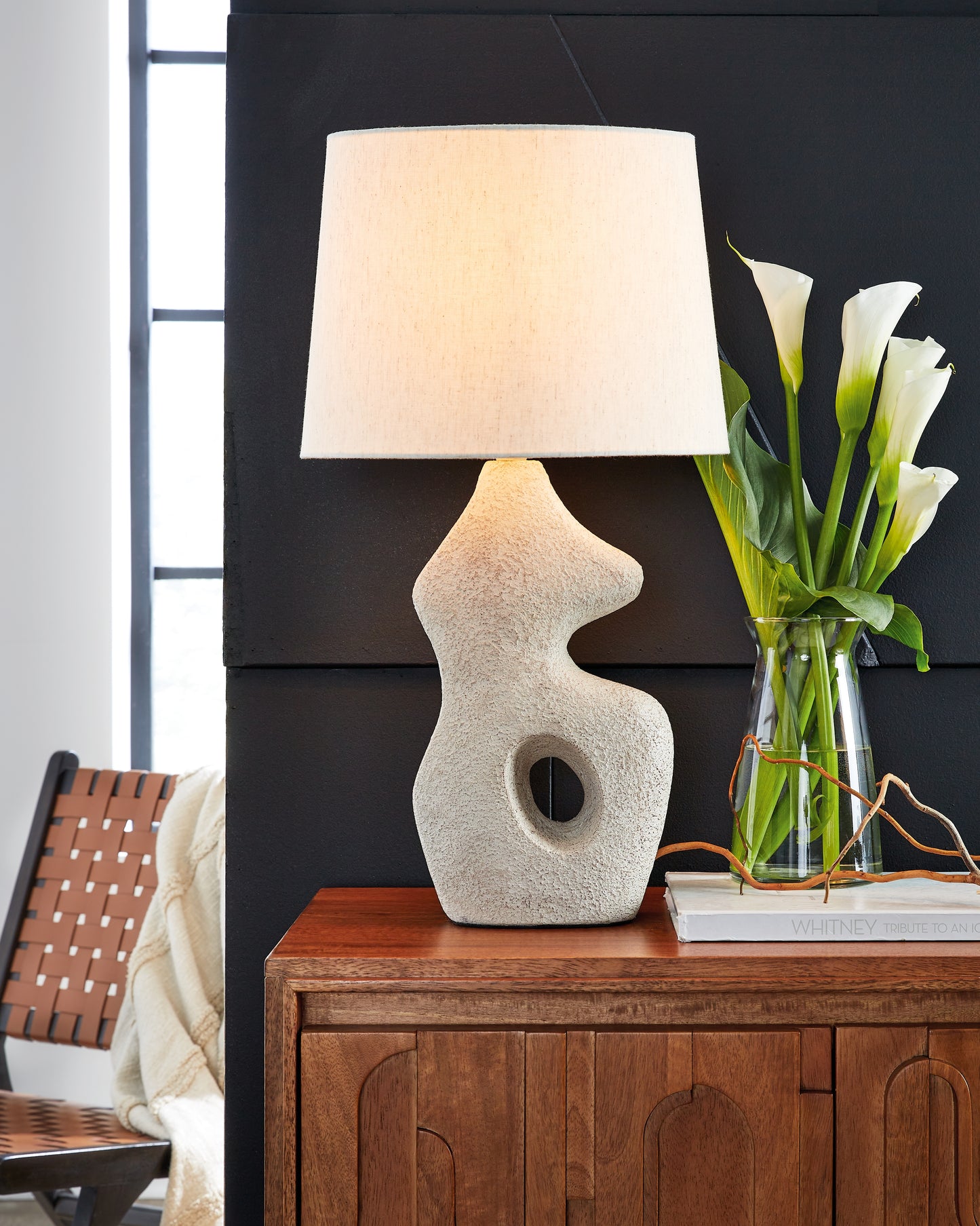 Stuart Furniture Outlet - Ashley Furniture - Chadrich Lighting - Paper Table Lamp (Set of 2) / Antique Beige - L243664