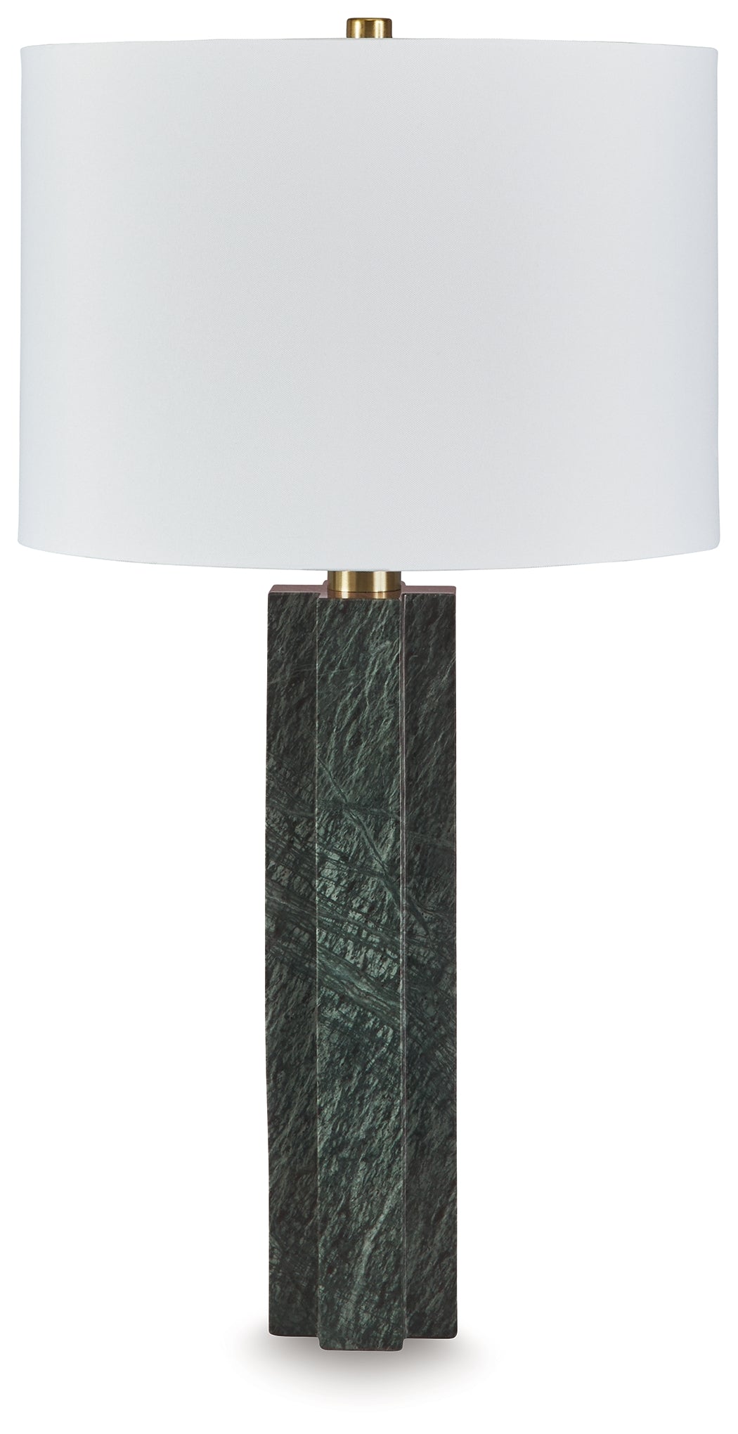 Stuart Furniture Outlet - Ashley Furniture - Keegan Lighting - Marble Table Lamp (1/CN) / Green - L429084