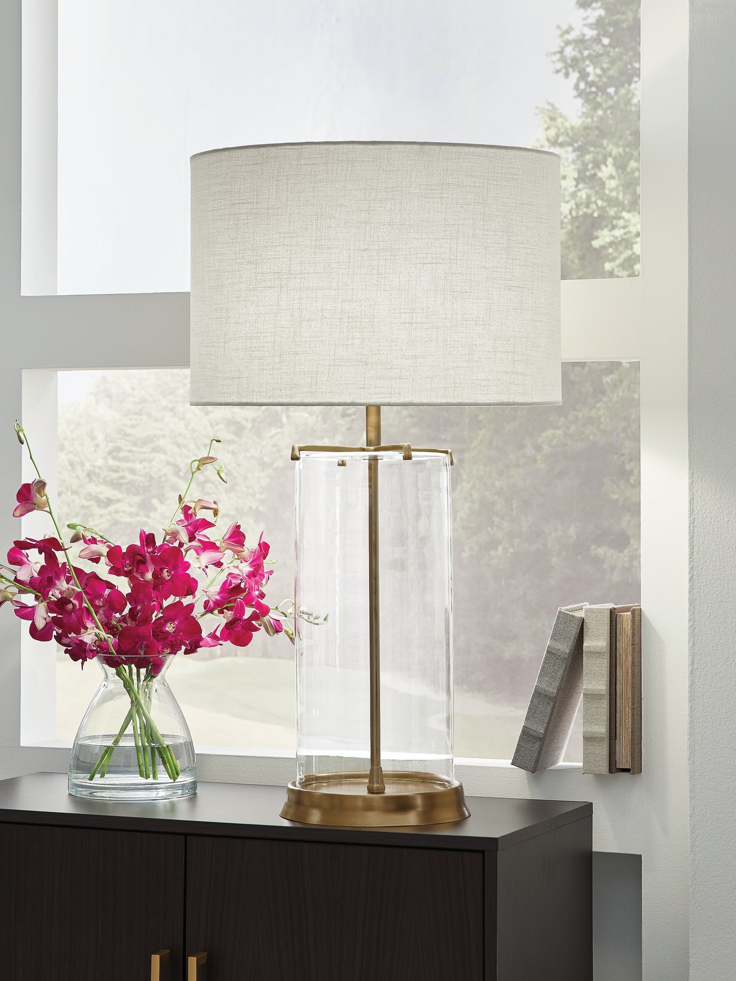 Stuart Furniture Outlet - Ashley Furniture - Gizeh Lighting - Glass Table Lamp (1/CN) - L430954