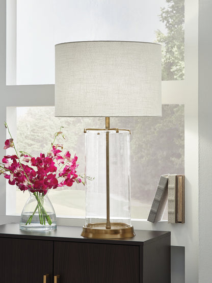 Stuart Furniture Outlet - Ashley Furniture - Gizeh Lighting - Glass Table Lamp (1/CN) - L430954
