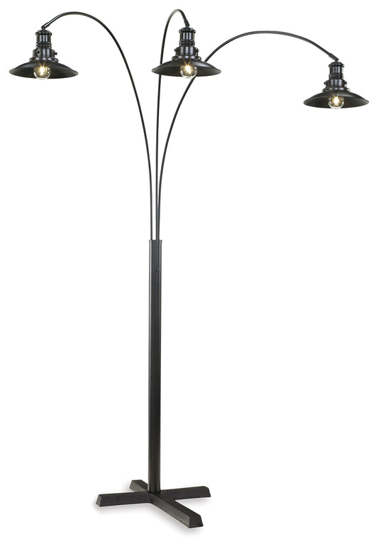 Stuart Furniture Outlet - Ashley Furniture - Sheriel Lighting - Metal Arc Lamp (1/CN) / Black - L725059