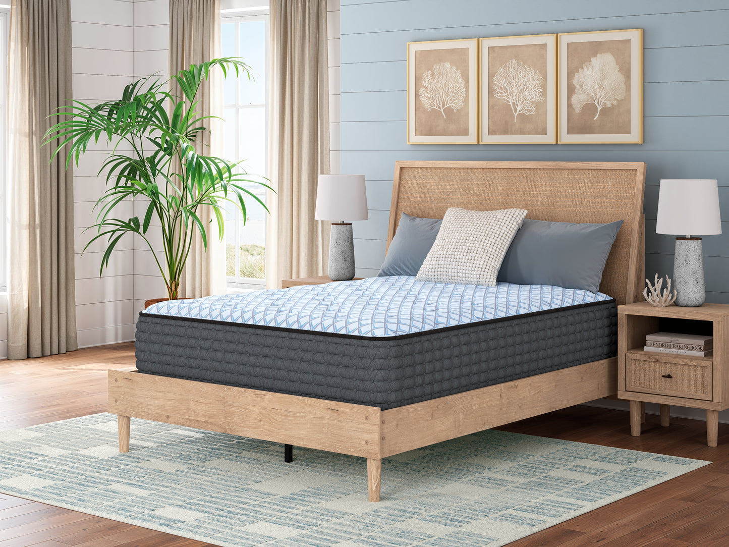 Stuart Furniture Outlet - Ashley Furniture - Destin Cove Plush Mattresses - Twin / Blue - M33111