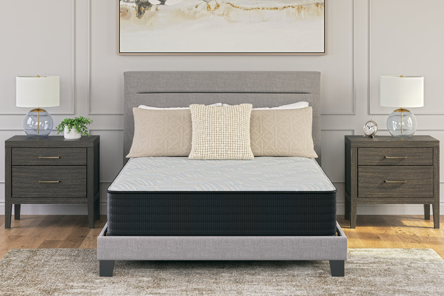 Stuart Furniture Outlet - Ashley Furniture - Palisades Firm Mattresses - King / Gray/Blue - M41541