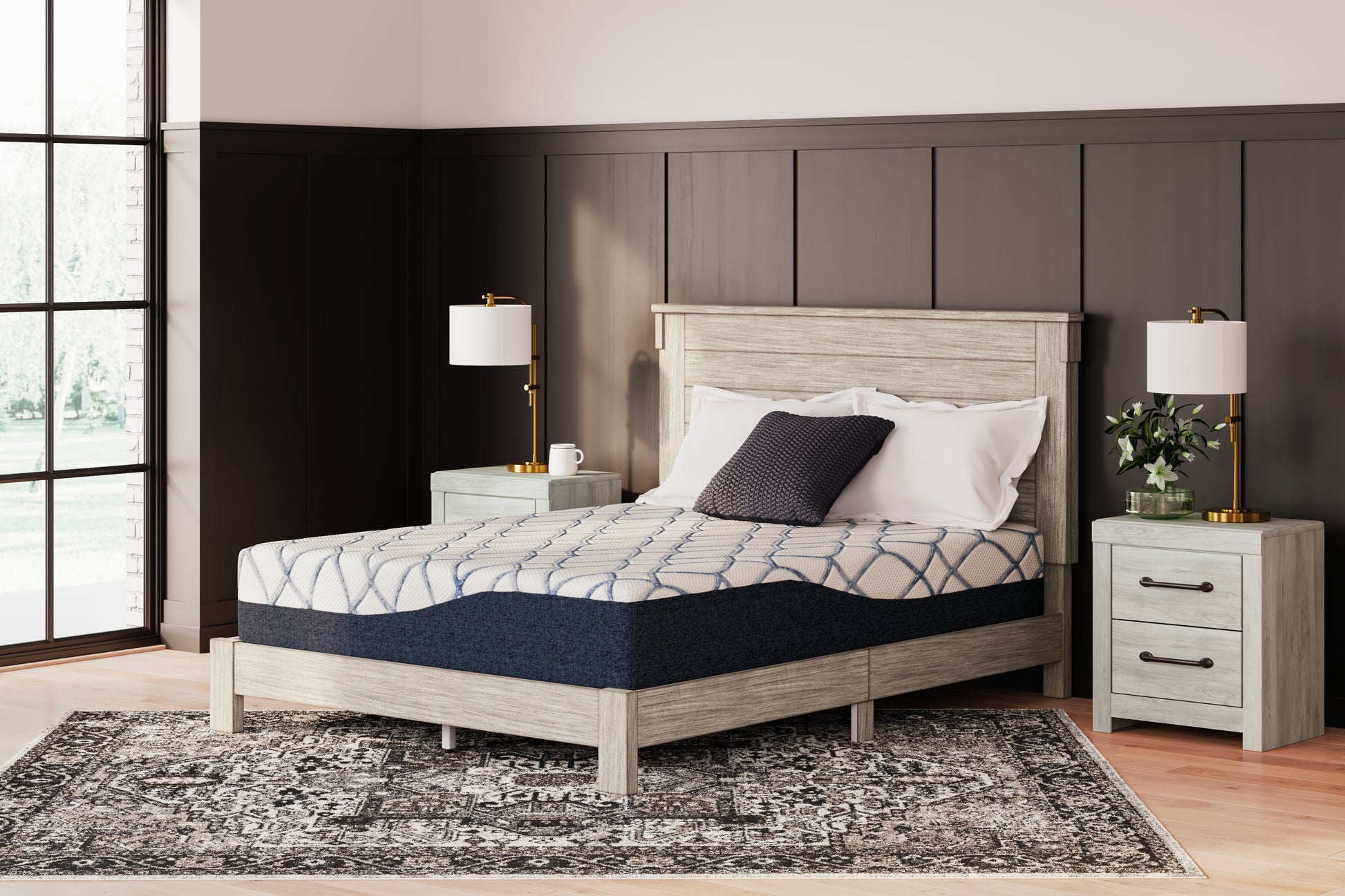 Stuart Furniture Outlet - Ashley Furniture - 12 Inch Chime Elite 2.0 Mattresses - Full / White/Blue - M42621
