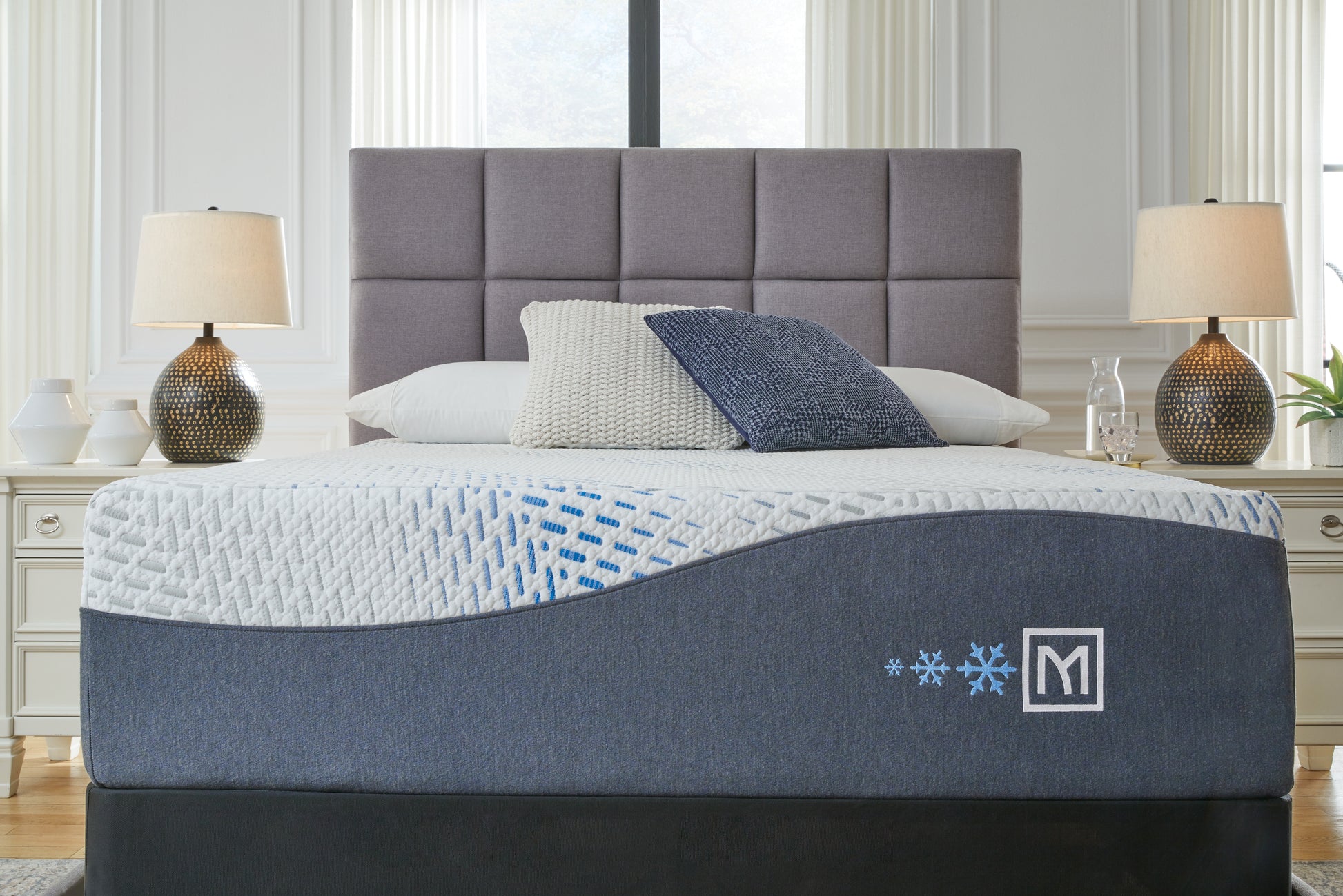 Stuart Furniture Outlet - Ashley Furniture - Millennium Cushion Firm Gel Memory Foam Hybrid Mattresses - California King / White - M50751